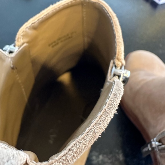 Phillip Lim Women Alexa 70mm of lift, tan pebbled leather booties, size 37 1/2 - Picture 5 of 9